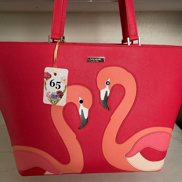 Kate Spade Pink Flamingo Tote - Picture 1 of 7